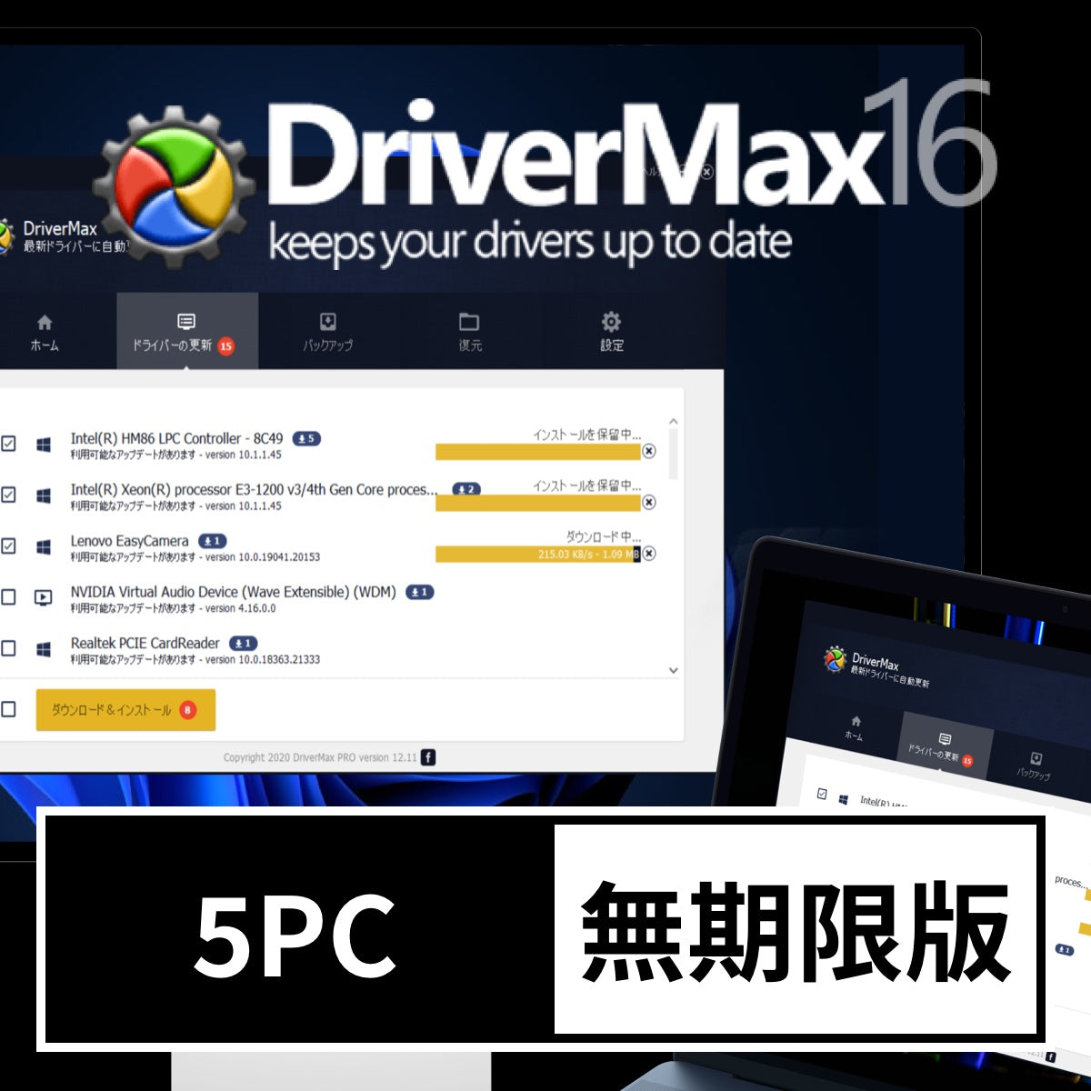 DriverMax 16 5PC 無期限版